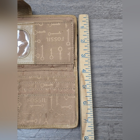 Fossil Wallet Bird Leather Colorful Fun Funky Boho - Picture 7 of 10